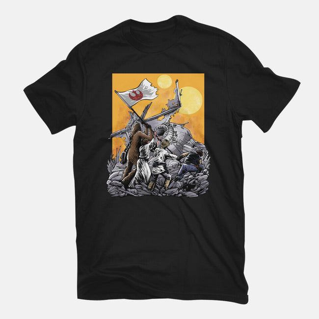 The Battle Of Tatooine-Womens-Fitted-Tee-zascanauta