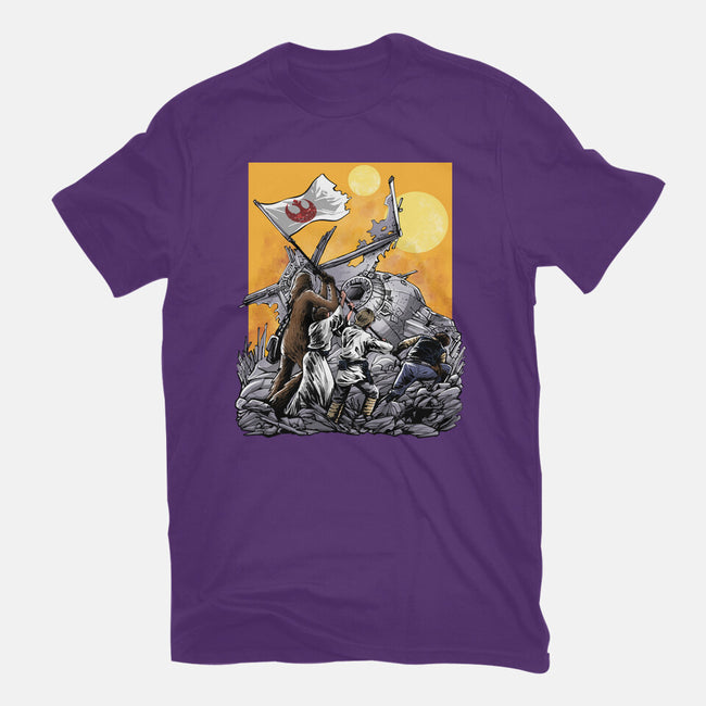 The Battle Of Tatooine-Womens-Fitted-Tee-zascanauta