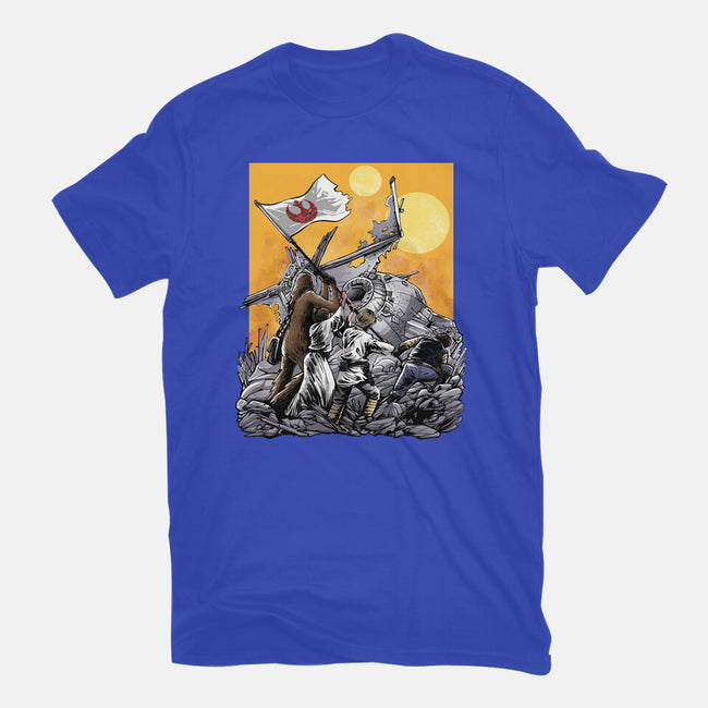 The Battle Of Tatooine-Unisex-Basic-Tee-zascanauta