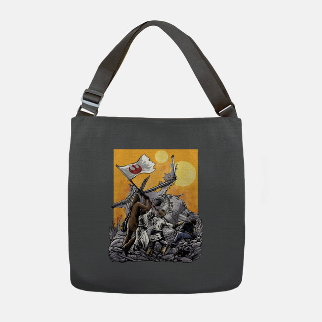 The Battle Of Tatooine-None-Adjustable Tote-Bag-zascanauta
