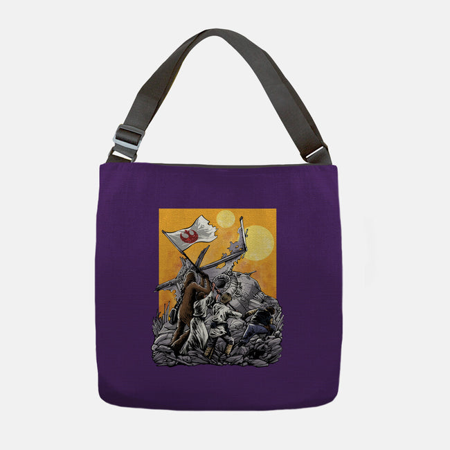 The Battle Of Tatooine-None-Adjustable Tote-Bag-zascanauta