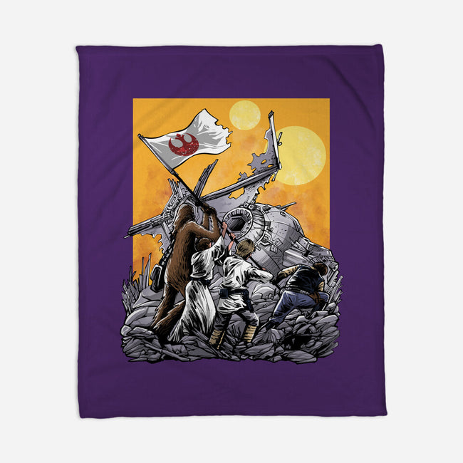 The Battle Of Tatooine-None-Fleece-Blanket-zascanauta