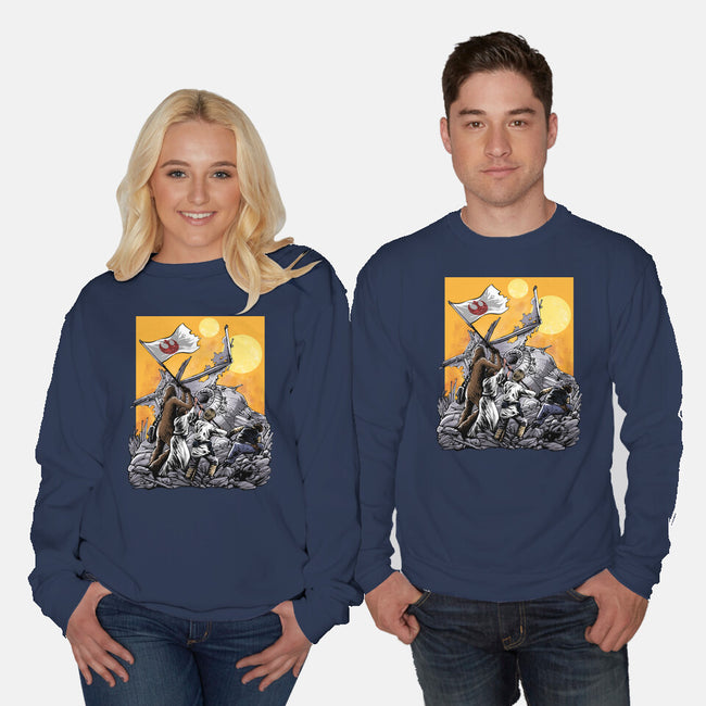 The Battle Of Tatooine-Unisex-Crew Neck-Sweatshirt-zascanauta
