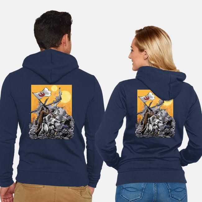 The Battle Of Tatooine-Unisex-Zip-Up-Sweatshirt-zascanauta