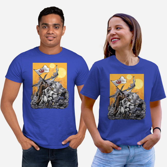 The Battle Of Tatooine-Unisex-Basic-Tee-zascanauta