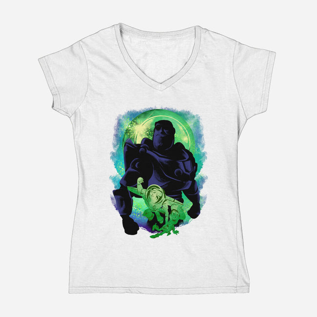 Friendship Never End-Womens-V-Neck-Tee-spoilerinc