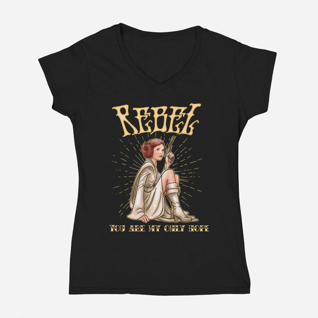 Only Hope-Womens-V-Neck-Tee-P1yu5h