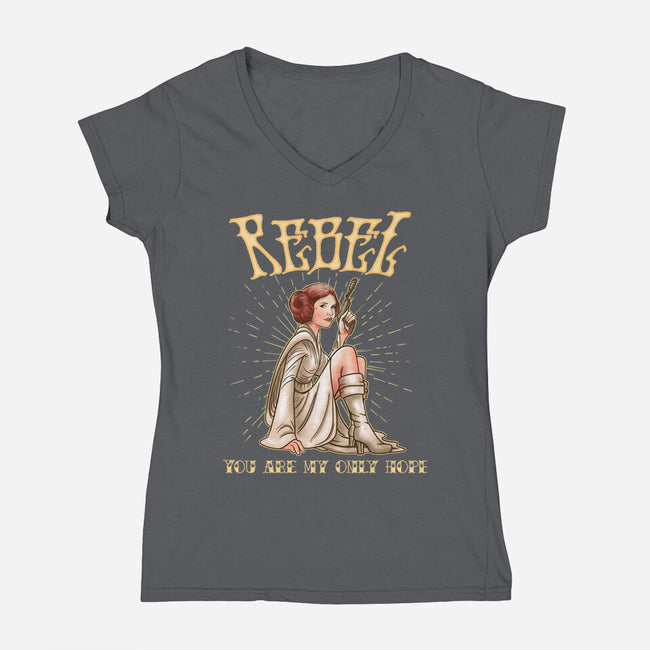 Only Hope-Womens-V-Neck-Tee-P1yu5h