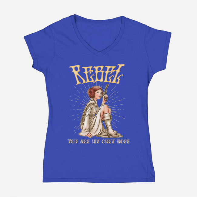 Only Hope-Womens-V-Neck-Tee-P1yu5h