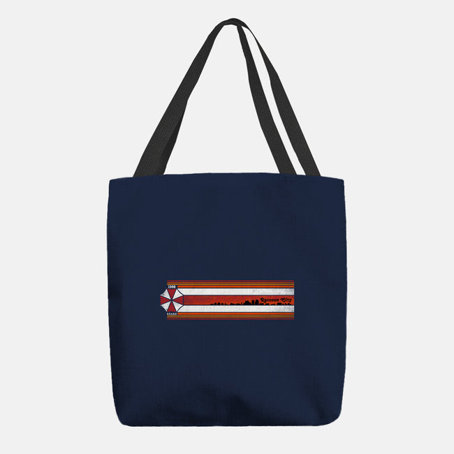 Raccoon City 98-None-Basic Tote-Bag-rocketman_art