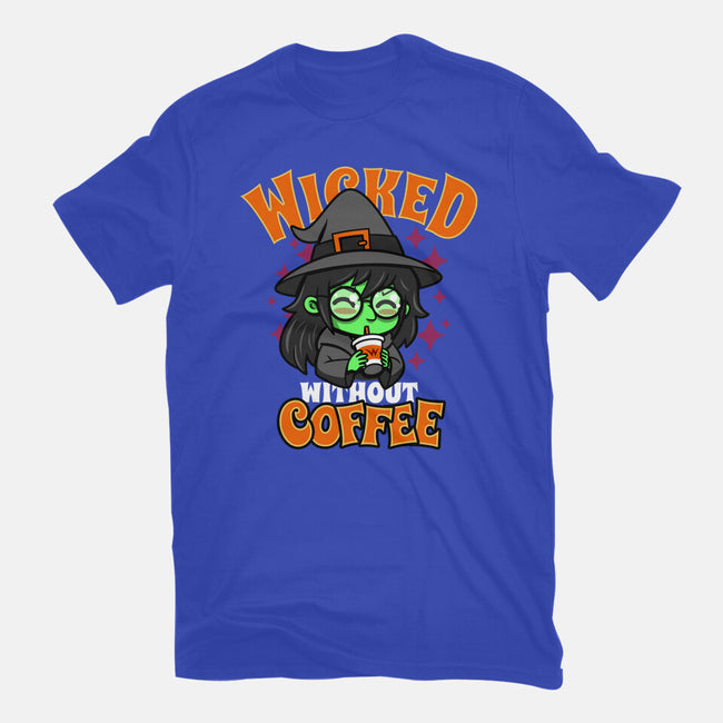 Wicked Without Coffee-Mens-Basic-Tee-Boggs Nicolas