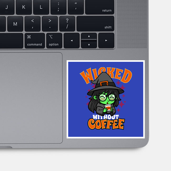 Wicked Without Coffee-None-Glossy-Sticker-Boggs Nicolas