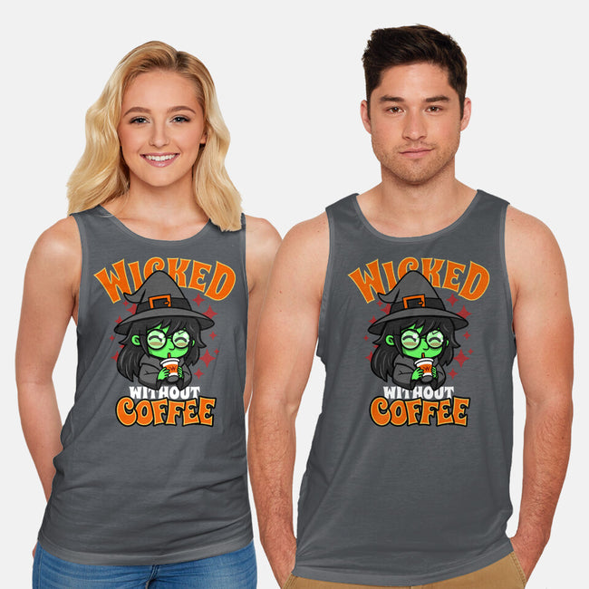 Wicked Without Coffee-Unisex-Basic-Tank-Boggs Nicolas