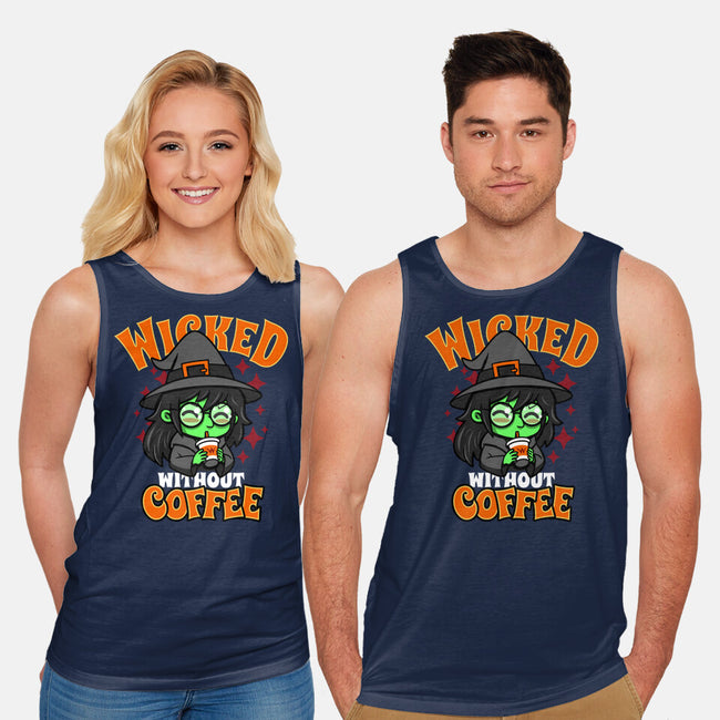 Wicked Without Coffee-Unisex-Basic-Tank-Boggs Nicolas