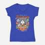 Mishelam Wonderland Mishy Ramen-Womens-V-Neck-Tee-LAGELANTEE