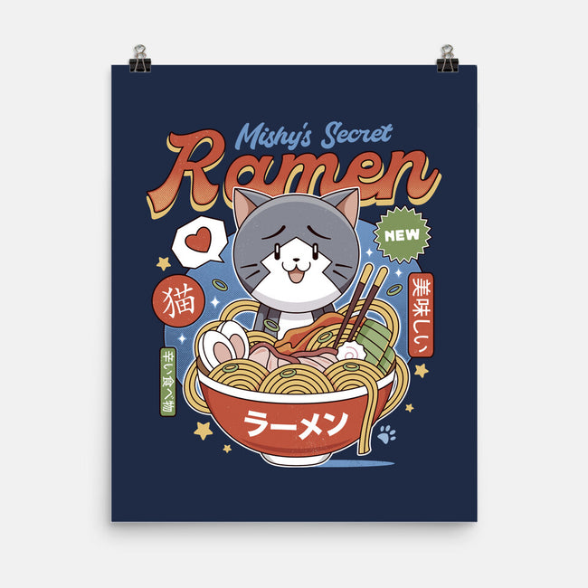 Mishelam Wonderland Mishy Ramen-None-Matte-Poster-LAGELANTEE