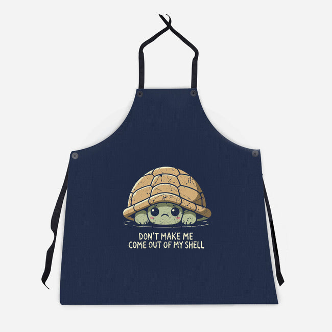 Timid Turtle-Unisex-Kitchen-Apron-BridgeWalker