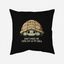 Timid Turtle-None-Removable Cover w Insert-Throw Pillow-BridgeWalker