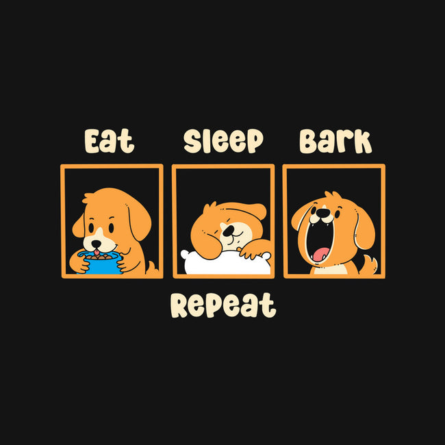 Eat Sleep Bark Repeat-None-Glossy-Sticker-Tri haryadi