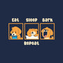 Eat Sleep Bark Repeat-Unisex-Crew Neck-Sweatshirt-Tri haryadi