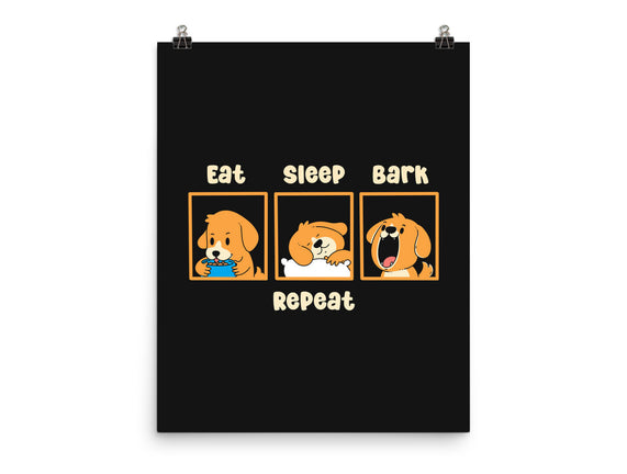 Eat Sleep Bark Repeat