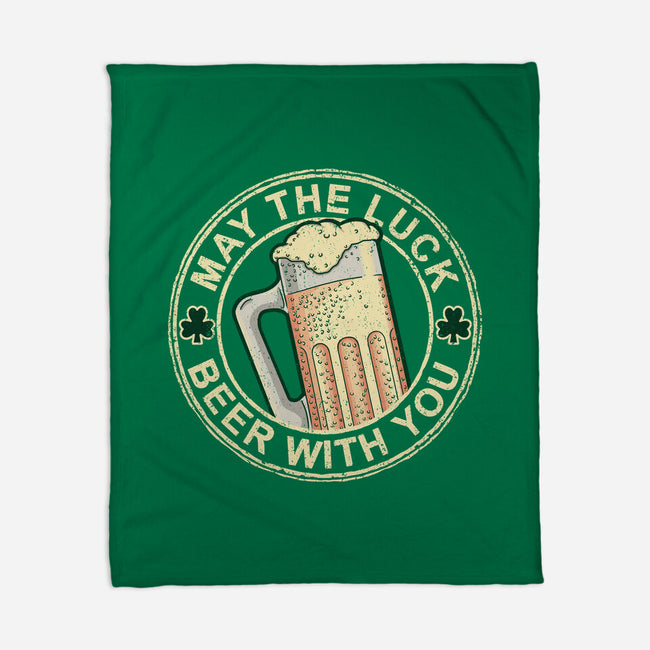 May The Luck Beer With You-None-Fleece-Blanket-NMdesign