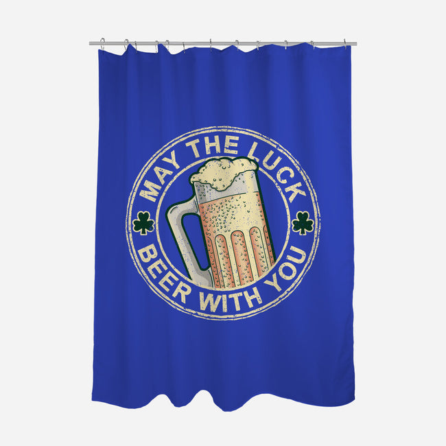 May The Luck Beer With You-None-Polyester-Shower Curtain-NMdesign