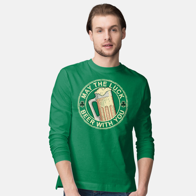 May The Luck Beer With You-Mens-Long Sleeved-Tee-NMdesign