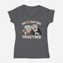 We Love Hating Together-Womens-V-Neck-Tee-NMdesign