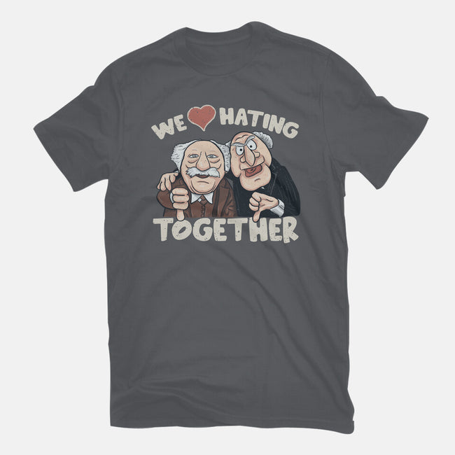 We Love Hating Together-Womens-Fitted-Tee-NMdesign