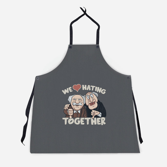 We Love Hating Together-Unisex-Kitchen-Apron-NMdesign