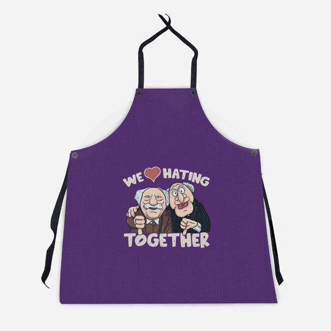 We Love Hating Together-Unisex-Kitchen-Apron-NMdesign