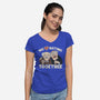 We Love Hating Together-Womens-V-Neck-Tee-NMdesign