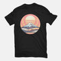 Calm Sunset-Womens-Fitted-Tee-glitchygorilla