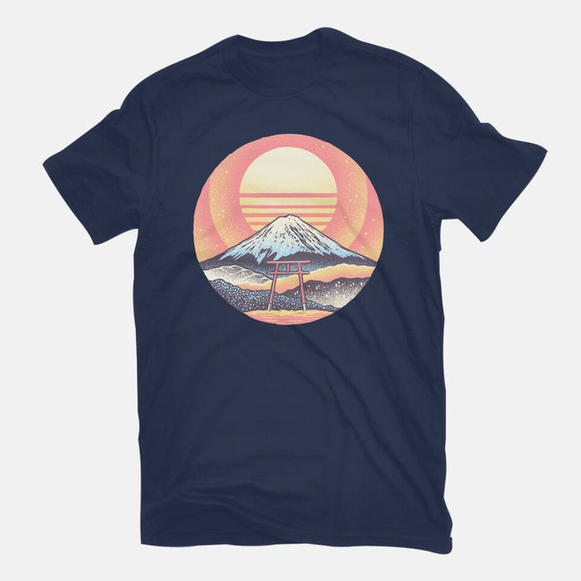 Calm Sunset-Womens-Fitted-Tee-glitchygorilla