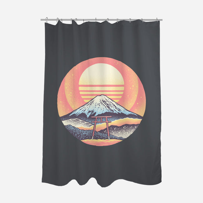 Calm Sunset-None-Polyester-Shower Curtain-glitchygorilla