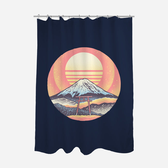 Calm Sunset-None-Polyester-Shower Curtain-glitchygorilla