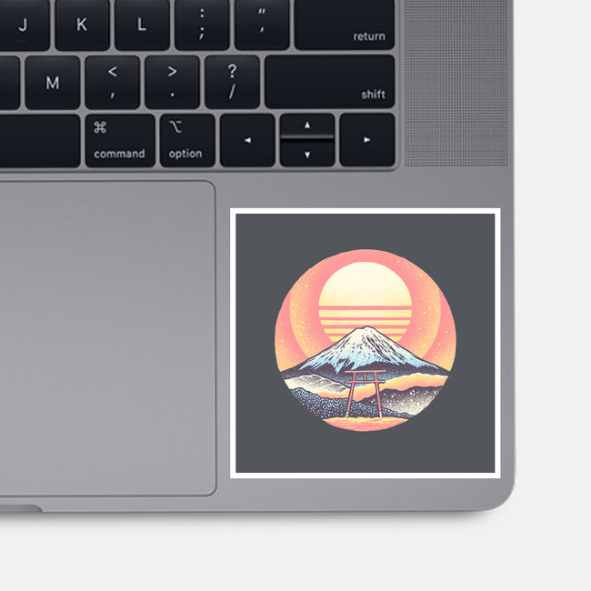 Calm Sunset-None-Glossy-Sticker-glitchygorilla