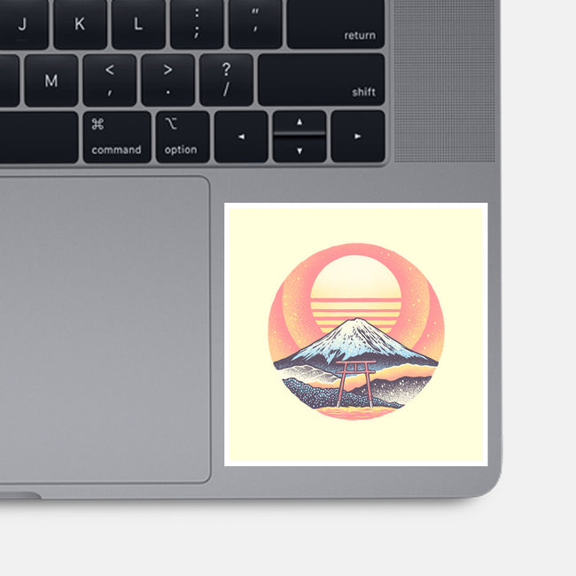 Calm Sunset-None-Glossy-Sticker-glitchygorilla