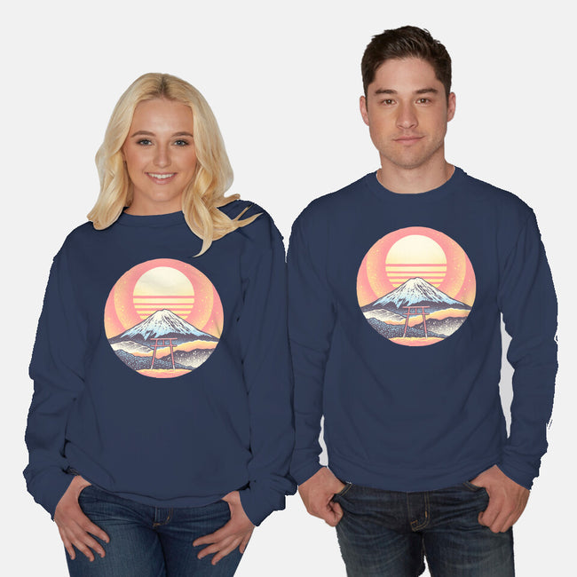 Calm Sunset-Unisex-Crew Neck-Sweatshirt-glitchygorilla