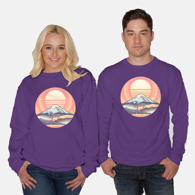 Calm Sunset-Unisex-Crew Neck-Sweatshirt-glitchygorilla