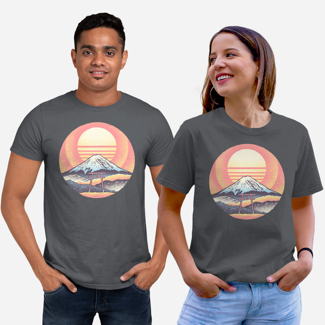 Calm Sunset-Unisex-Basic-Tee-glitchygorilla