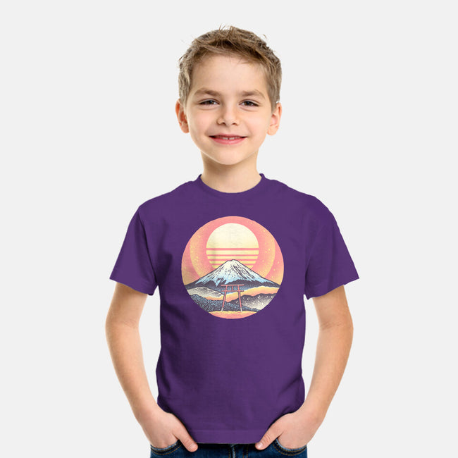 Calm Sunset-Youth-Basic-Tee-glitchygorilla