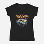 Back To The First Song-Womens-V-Neck-Tee-glitchygorilla