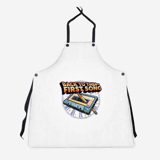 Back To The First Song-Unisex-Kitchen-Apron-glitchygorilla