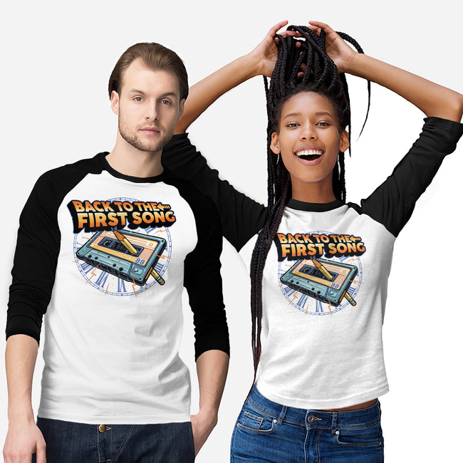 Back To The First Song-Unisex-Baseball-Tee-glitchygorilla