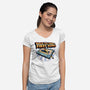 Back To The First Song-Womens-V-Neck-Tee-glitchygorilla