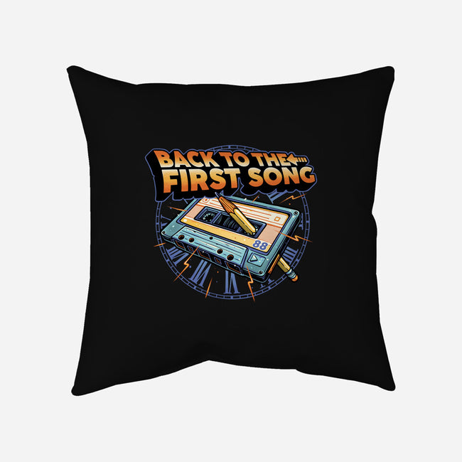 Back To The First Song-None-Removable Cover w Insert-Throw Pillow-glitchygorilla