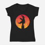 Karate Cookid-Womens-V-Neck-Tee-jasesa