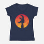 Karate Cookid-Womens-V-Neck-Tee-jasesa